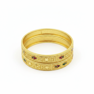 Royal Meenakari Fine <b>Bangles</b> <b>Set</b> Elegant Designer Jewelry Premium Traditional <b>Bangle</b> Collection for Women - Product Image 2