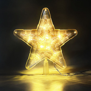 Stella di Natale Luminosa a Cinque Punte a Forma di Luna, 15cm/21cm, Eco-Friendly, Alta Qualità, Colori Caldi Scintillanti - Product Image 3