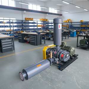 Souffleur à lobes en fonte haute puissance DC haute pression pour l'aération de plusieurs bassins piscicoles en aquaculture - Product Image 1