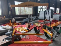 Faisceau de levage de palette Portable 2000KG outils de déplacement de palette élévateur de palette jaune sûr pour la remise des matériaux