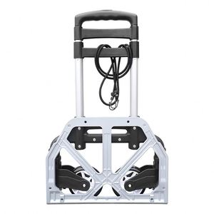 Tianyu Aluminum Portable PVC Wheels Foldable Roll Container Hand Truck <b>Trolley</b> Sustainable Shopping Large Capacity Folding Cart - Product Image 6