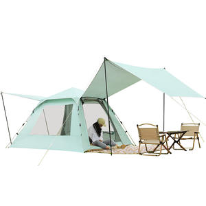 Carpa Doble para Acampar Sky Blue Cloud Pavilion, 240x240cm, para 4-5 Personas, Apertura Rápida, Impermeable, para las Cuatro Estaciones - Product Image 1