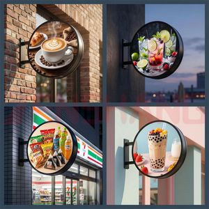 Letrero Publicitario LED Redondo Comercial Personalizado P2.5 de 500 mm, Pantalla LED Circular Programable Controlada por Aplicación WiFi para Fachada de <span class=keywords><strong>Tienda</strong></span> - Product Image 5