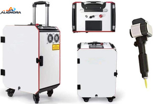 เครื่องทำความสะอาดด้วยเลเซอร์พัลส์ 300W 500W ดีไซน์กะทัดรัดระบายความร้อนด้วยอากาศ สำหรับขจัดสนิมและคราบน้ำมันออกจากชิ้นส่วนรถยนต์และแม่พิมพ์ - Product Image 3