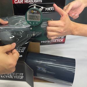 Película Protectora para Faros Delanteros de Automóvil NIKO, Color Negro Claro, 40% VLT, TPU que Cambia de Color, Autoadhesiva, PPF para Carrocería Universal - Product Image 3