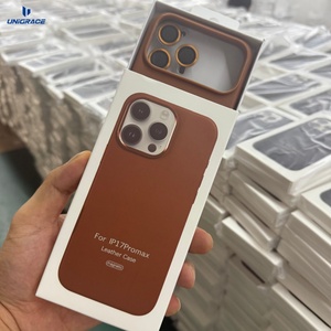 Funda de Cuero Oficial para <span class=keywords><strong>iPhone</strong></span> 17 Pro, Funda para <span class=keywords><strong>iPhone</strong></span> 17, Funda Trasera para <span class=keywords><strong>iPhone</strong></span> 13 Pro Max - Product Image 4