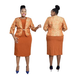 Completi da Donna Taglie Forti 54 con Giacca e Abito Formale Stile Turco - Product Image 1