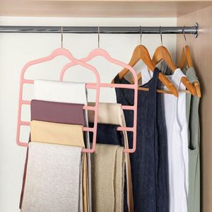 Cintres à pantalons et shorts en velours multiples, gain de place pour le rangement de vêtements dans le placard - Product Image 4