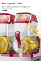 Pembuat Es Serut Efisiensi Tinggi, 360 °   Mixer Kelas Makanan, Pendinginan Cepat, Mesin Minuman Beku untuk Kedai Teh Susu Bar