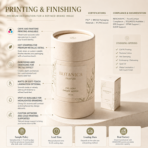 Tubo <span class=keywords><strong>di</strong></span> Carta su Misura per Imballaggio, Scatola Cilindrica in Cartone Kraft Biodegradabile per Profumi, Cosmetici, Candele, Tè e Confezioni Regalo - Product Image 4