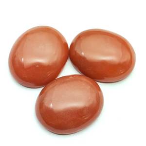 Ágata roja cabujón de corte ovalado de varios tamaños para la fabricación de joyas - Product Image 3