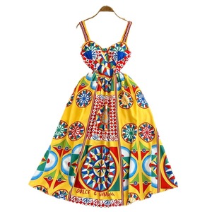Abito Lungo Vintage Stile Barocco Senza Spalline in Pizzo, Antistatico, a Vita Alta, Slim-Fit, Stampa Floreale, Ideale per Vacanze al Mare - Product Image 5