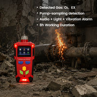 Détecteur de gaz O2 EX rechargeable, longue durée de vie de la batterie, moniteur de gaz double portable, stockage des données, traçabilité, équipement anti-explosion