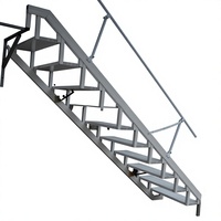 Escalier mural pliable sur mesure, multifonctionnel, dissimulé, intérieur, moderne, en alliage d'aluminium et acier au carbone