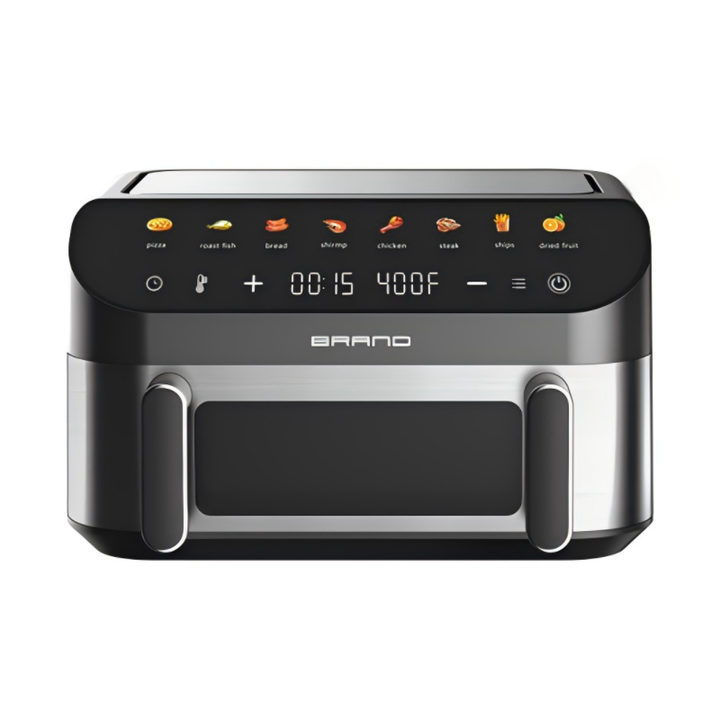 10L 2400W LED Digital dual zone air fryer oil free deep fryer and air