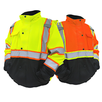 Vestes réfléchissantes ZUJA, échantillon disponible, veste de sécurité hivernale, veste de sécurité routière haute visibilité, veste de travail pour froid extrême