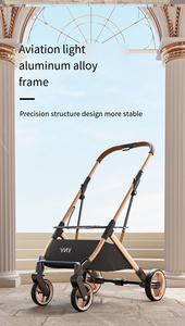 Современная роскошная разборная складная металлическая коляска для домашних животных, многофункциональная сумка, сверхлегкая, портативная, для кошек, собак и всех видов домашних животных - Product Image 3