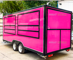 รถขายอาหารเคลื่อนที่พร้อมครัวครบชุดสำหรับขายขนมและฮอทดอก บาร์บีคิวกลางแจ้ง ใช้ในเชิงพาณิชย์ ดีไซน์ปรับแต่งได้ - Product Image 2