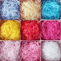 Bricolage Lafite Papier Herbe Coloré Papier Déchiqueté Pp Herbe Déchiqueté Papier Emballage Pour Emballage Cadeau Remplissage De Boîte