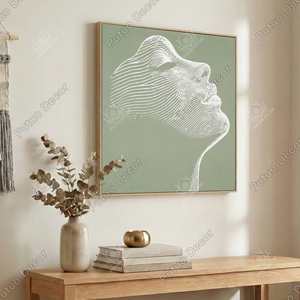 Quadro Minimalista in Tela con Silhouette di Personaggi, Decorazione da Parete per Soggiorno e Camera da Letto, Idea Regalo - Product Image 6