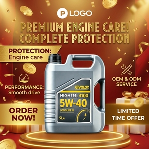 Aceite de Motor Sintético de Alta Tecnología 5L 5W40 SAE, Lubricante Automotriz OEM para Autos - Product Image 1