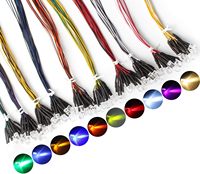 Jingxinchen Ultra Luminosité Ronde Lentille Claire Blanc Vert Bleu Rouge Jaune Haute Lumineux 5mm Led Diode À Travers Le Trou Paquet