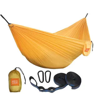 Ultralight Reizen Camping Hangmat Ademend Sneldrogend Nylon Parachute Voor Outdoor Indoor Tuin Gebruik 1 Stuk Volwassen 270X140 Cm