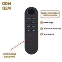 Nouvelle version mini télécommande IR noire à 8 boutons pour la maison et le bureau (ventilateur/chauffage/cheminée/lumière LED) Fabricant