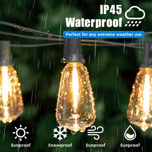 Không thấm nước LED <span class=keywords><strong>String</strong></span> ánh sáng cho trang trí sân vườn st38 IP65 trang trí bóng đèn ánh sáng nhỏ ngoài trời năng lượng mặt trời Powered chiếu sáng - Product Image 2