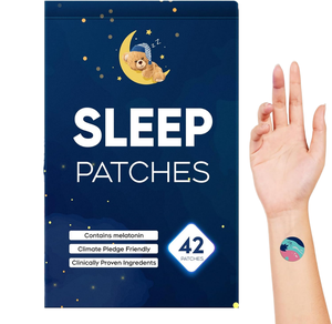 맞춤형 ISO 페이스 슬립 패치 식물성 멜라토닌 수면 지원 에센셜 오일 저자극 스트레스 완화 6개입/백 - Product Image 1