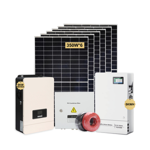 ระบบพลังงานแสงอาทิตย์ครบชุด 5000w ระบบไฮบริด 3kw 6kw 7kw 8kw 10kw ชุดโซลาร์เซลล์สำหรับบ้าน - Product Image 1