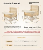 Table et chaises d'extérieur, chaise pliante pour enfants, chaise de camping portable, chaise pliante pour l'alimentation des bébés
