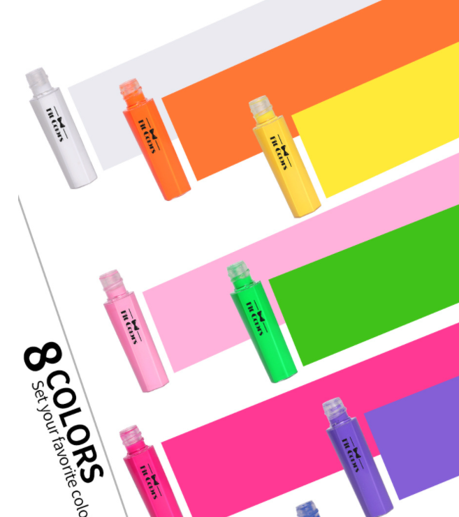 Черная неоновая водостойкая цветная веганская матовая цветная подводка для глаз, жидкая подводка для глаз, светящаяся в темноте