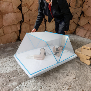 Moustiquaire portable pliable pour dortoir, pratique pour adultes, enfants, lit double à baldaquin pour étudiants, installation gratuite - Product Image 3