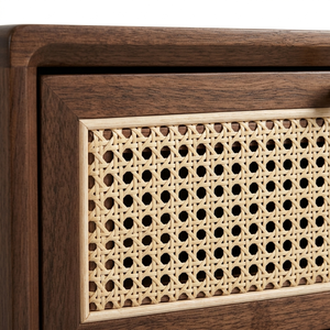 Armoire de chevet moderne et compacte pour gagner de la place |   Commode de nuit compacte avec tiroir de rangement pour studio, dortoir ou chambre à coucher - Product Image 5