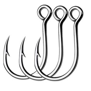 Hameçon circulaire simple pour bar de mer requin truite acier à haute teneur en carbone noir barbelé crochet de gabarit pour vivaneau carpe <span class=keywords><strong>dorade</strong></span> réglage de la rivière - Product Image 1
