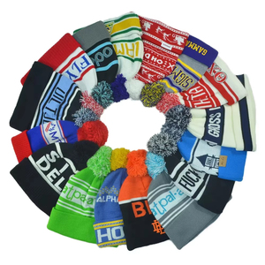 <span class=keywords><strong>Bonnet</strong></span> <span class=keywords><strong>en</strong></span> acrylique tricoté personnalisé avec personnage de dessin animé, broderie, doux, chaud, style ski, tissu courant, unisexe, pour adulte - Product Image 2