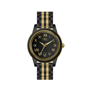 Reloj Clásico de Esfera Redonda con Correa de Metal de 5 Eslabones para Hombre, Escala con Números Romanos, Decoración de Bisel Exquisita, para Uso Diario y de Negocios - Product Image 3