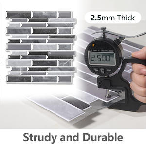 Autocollant mural à coller, marbre, 30*30cm, design imperméable, auto-adhésif, carreaux muraux en cristal pour la rénovation de la maison - Product Image 2