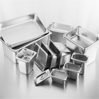 Fabrikpreis Gastronorm-Behälter für Tiefdampf-Garbeiten in Hotels und Restaurants, GN-Behälter aus Edelstahl mit Deckel