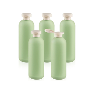 Bouteille de shampooing en plastique vert avocat de luxe, écologique, 200 ml, 300 ml, 400 ml, 500 ml, avec bouchon à clapet - Product Image 1