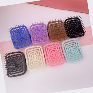 BLISSLIFE, masaje cuadrado hueco, cepillo antiestático ventilado ecológico con masajeador de cuero cabelludo portátil seco y húmedo - Product Image 5