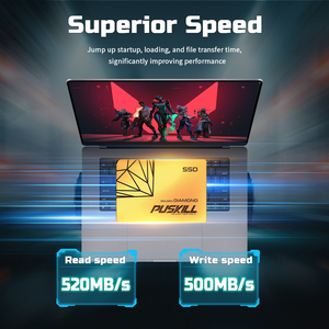 Puskill SATA3โปรโมชั่น SSD 120GB/128GB/240GB/256GB/480GB/512GB/1 tb/ 2TB ฮาร์ดไดรฟ์แบบ solid