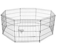 Enclos d'extérieur noir pour animaux de compagnie/chenils pour chiens et cage pour chien chenil pour chien