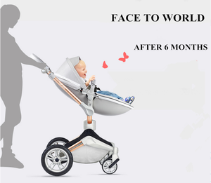 Passeggino 3 in 1 di lusso pieghevole multifunzionale multifunzionale della carrozzina dell'uovo di cuoio di modo della mamma calda - Product Image 6