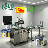 Machine de marquage laser CO2 ASL BELGISI DataMatrix Mopa MAT avec codage anti-contrefaçon pour la ligne de production de boîtes de lait en poudre