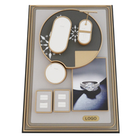 Support de présentation de bijoux multi-matériaux personnalisable pour colliers et bijoux pour hommes, design moderne, marque Shangliang