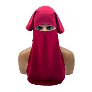 Niqab <span class=keywords><strong>islamique</strong></span> Hijab Burqa <span class=keywords><strong>Bonnet</strong></span> Hijab Chapeau <span class=keywords><strong>Voile</strong></span> Musulman Bandana Écharpe Couvre-chef Noir Couvre-visage Style Abaya Couvre-chef - Product Image 1