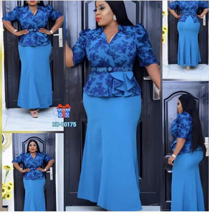 Nuevo ocasional africano elegante Turquía mujeres vestidos de oficina Iglesia Flora vestido traje - Product Image 5