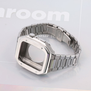 Bracelet de montre de luxe en acier inoxydable pour <span class=keywords><strong>Apple</strong></span> <span class=keywords><strong>Watch</strong></span> Series 6 5 4 <span class=keywords><strong>3</strong></span> avec boîtier - Product Image 2